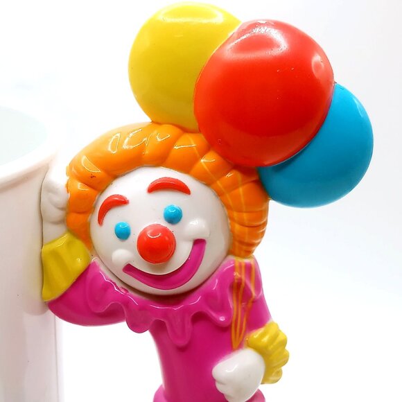 Ringling Bros. Barnum & Bailey Circus Clown Balloon Handle Cup Mug Vintage 1990s - Picture 4 of 12